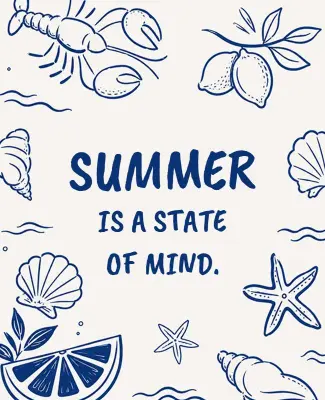 Nautical Summer Mood Poster Template
