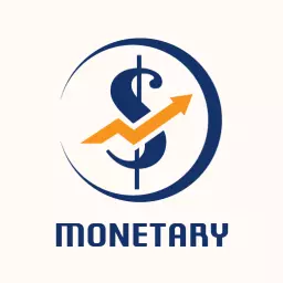 Navy Blue and Orange Financial Growth Symbol Logo Template