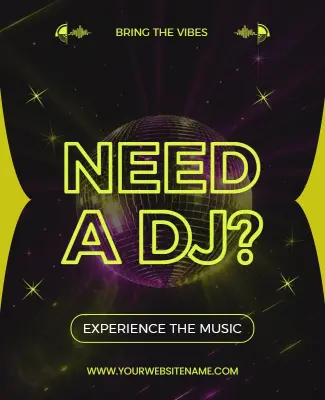 Need a DJ Poster Template