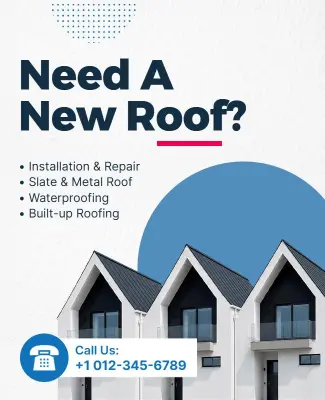 Need a New Roof Marketing Poster Template