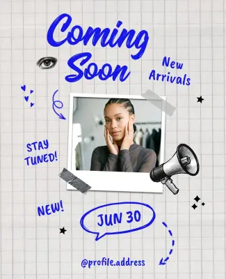 New Arrivals Coming Soon Promotion Poster Template