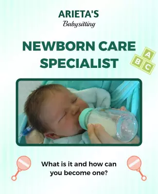 Newborn Care Specialist Babysitting Service Flyer Template