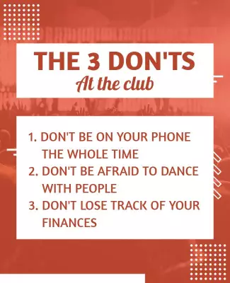 Nightclub Etiquette Guidance Flyer Template