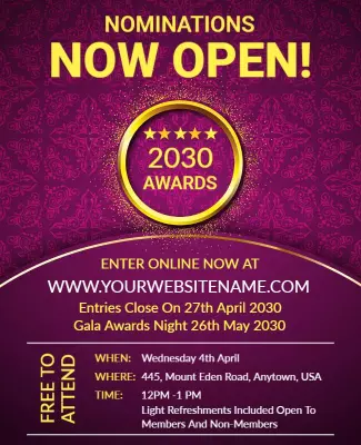 Now Open Announcement Flyer Template