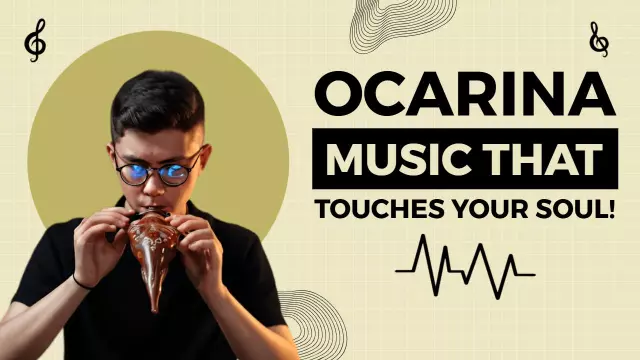 Ocarina Melodies Soulful Experience Music YouTube Thumbnail Template