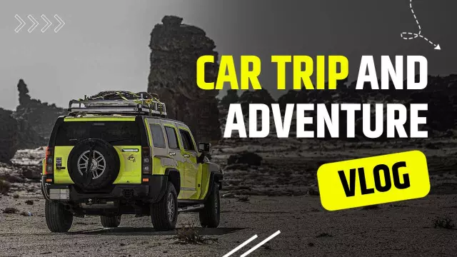 Off-Road Car Adventure Vlog YouTube Thumbnail Template