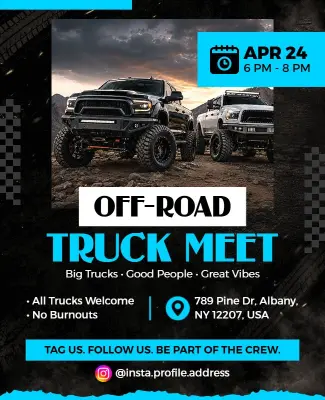 Off-Road Truck Meet Event Flyer Template