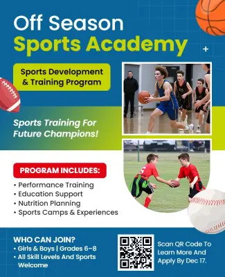Off Season Sports Academy Training Flyer Template
