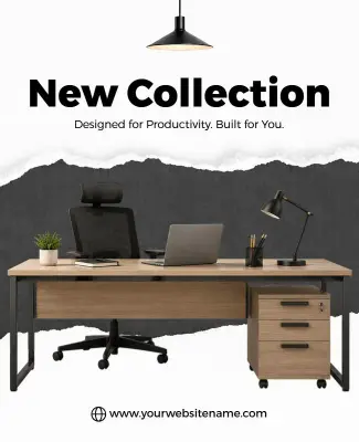 Office Furniture New Collection Poster Template