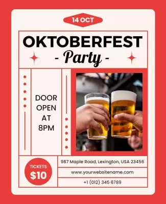 Oktoberfest Party Flyer Template