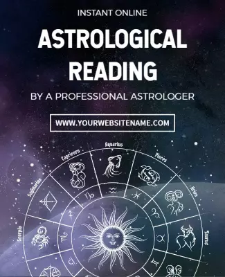 Online Astrological Reading Services Flyer Template