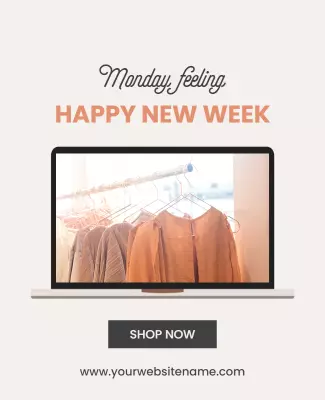 Online Fashion Shopping Promotion Flyer Template
