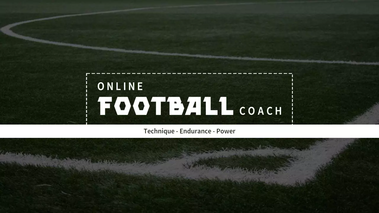 Online Football Coaching Techniques and Power Training YouTube Banner Template