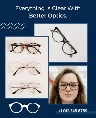 Optical Glasses Promotional Flyer Template