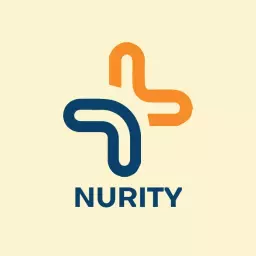 Orange and Blue Abstract Health Symbol for Hospital Logo Template