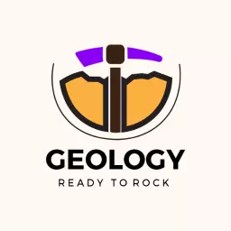 Orange and Purple Geological Tools for Rock Studies Logo Template