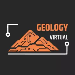 Orange Mountain Design Illustrating Virtual Geology Logo Template