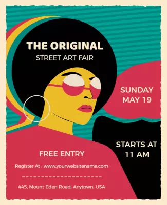 Original Street Art Fair Event Flyer Template
