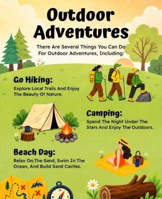 Outdoor Adventure Activities Poster Template