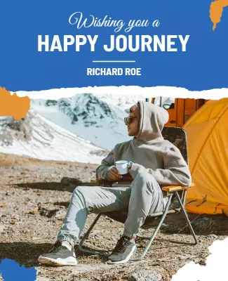 Outdoor Adventure Happy Journey Travel Poster Template