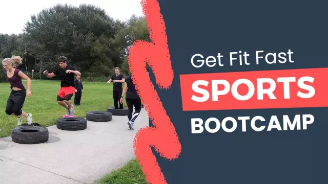 Outdoor Fitness Challenge Sports Bootcamp YouTube Thumbnail Template