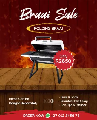 Outdoor Grill Sale Promotion Flyer Template