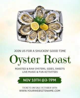 Oyster Roast Event Flyer Template