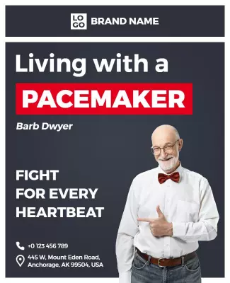 Pacemaker Awareness Educational Flyer Template