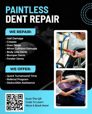 Paintless Dent Repair Services Flyer Template