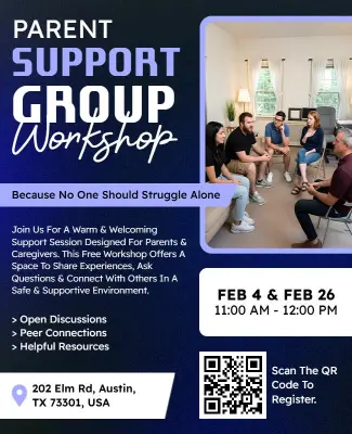 Parent Support Group Workshop Flyer Template