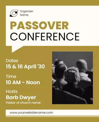 Passover Religious Conference Event Flyer Template