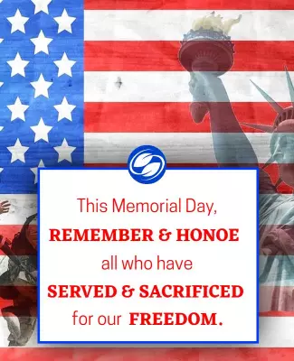Patriotic American Flag Memorial Day Tribute Poster Template