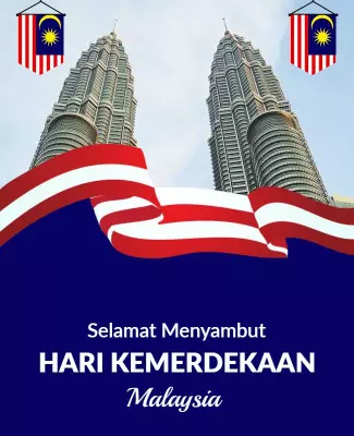 Patriotic Celebration of Malaysia Independence Day Poster Template