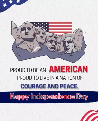 Patriotic Independence Day American Pride Poster Template
