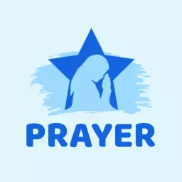 Peaceful Blue Star Design Symbolizing Prayer and Reflection Logo Template