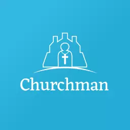 Peaceful Church Silhouette with Faith Figure for Churchman Logo Template