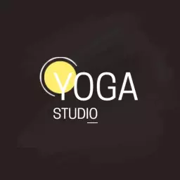 Peaceful Sun and Moon Theme in Yoga Studio Logo Template