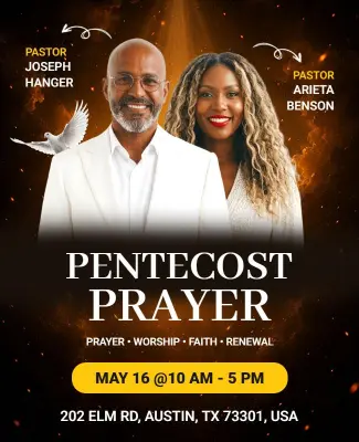 Pentecost Prayer Gathering Event Flyer Template