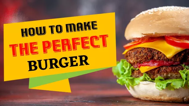 Perfect Burger Recipe Tutorial Cooking Channel YouTube Thumbnail Template