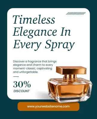 Perfume Discount Promotion Poster Template