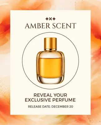Perfume Product Launch Event Poster Template