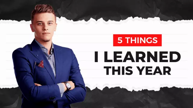 Personal Growth 5 Lessons Learned YouTube Thumbnail Template