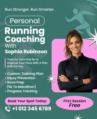 Personal Running Coaching Flyer Template