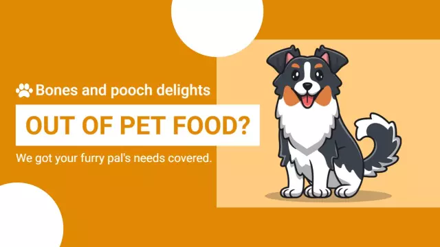 Pet Food Shortage Alert Trending YouTube Thumbnail Template