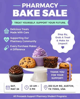 Pharmacy Bake Sale Flyer Template