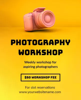 Photography 3d Flyer Template