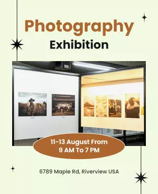 Photography Exhibition Event Flyer Template