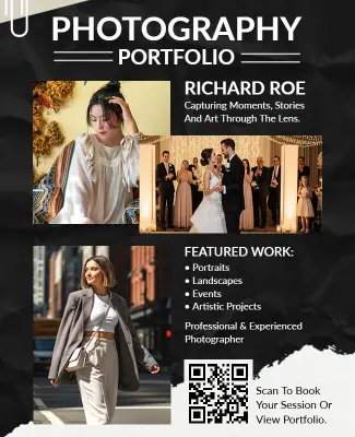 Photography Portfolio Showcase Flyer Template