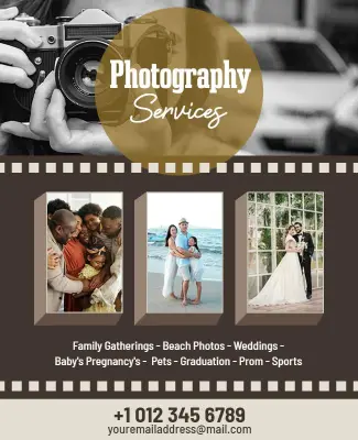 Photography Services Flyer Template