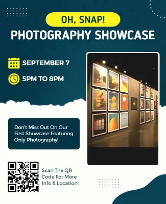 Photography Showcase Event Invitation Flyer Template
